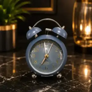 Alarm Clock- Metal Alarm Clock -Classic Retro Twin-Bell Alarm Clock