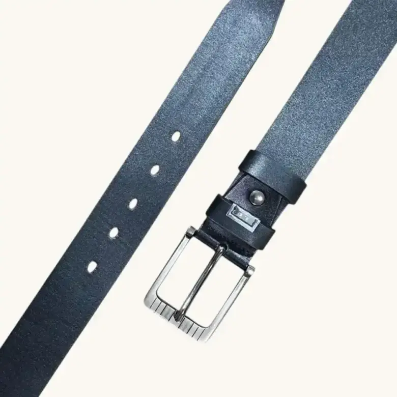 Leather Belt for Men -Evening, Casual, Formal, Party -Black -Genuine Leather Belt