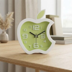 Apple Shaped Table Alarm Clock for Home
