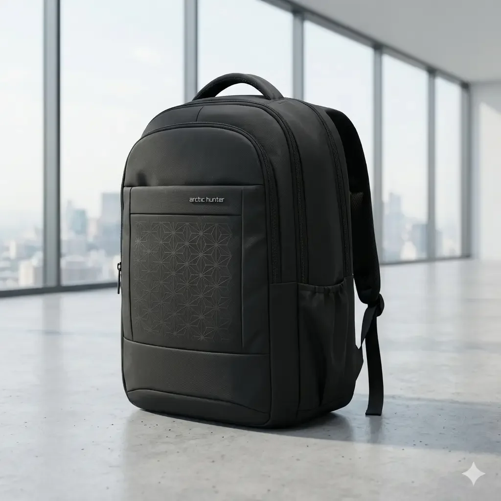 Arctic Hunter Premium Black Backpack – Style, Comfort & Durability