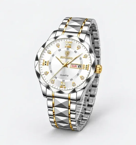 BINBOND 2521 Luxury Diamond Watch for Men