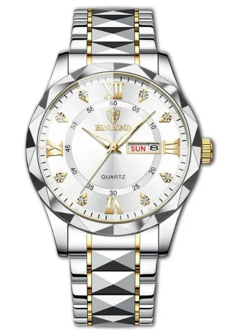 BINBOND 2521 Luxury Diamond Watch for Men