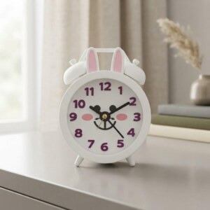 Bunny Ear Twin Bell Kids Alarm Clock