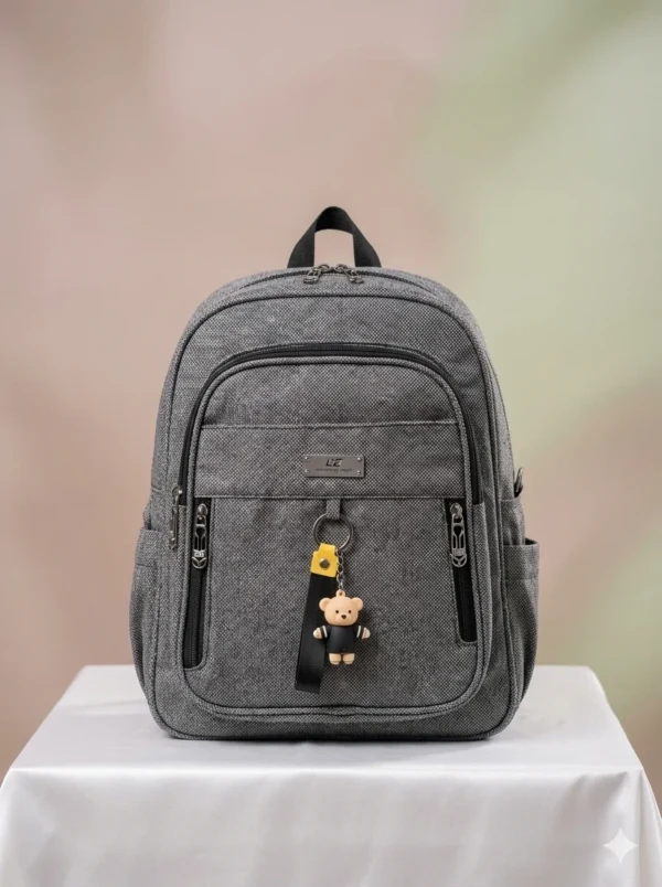 Classic Grey Backpack - Perfect for College & Commuting