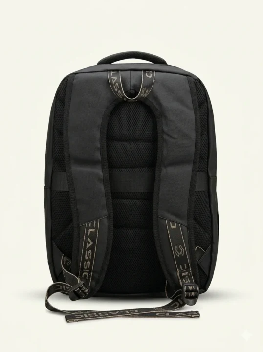 Classic Minimalist Business & Travel Laptop Backpack - Matte Black