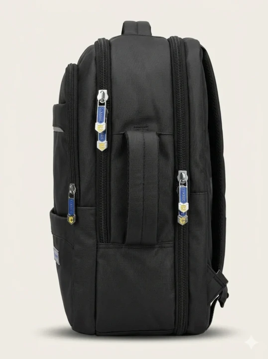 Classic Minimalist Business & Travel Laptop Backpack - Matte Black
