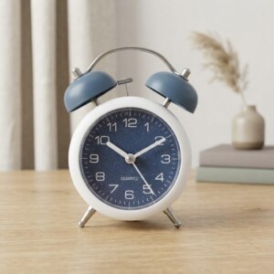 Classic Quartz Starry Blue Twin Bell Alarm Clock