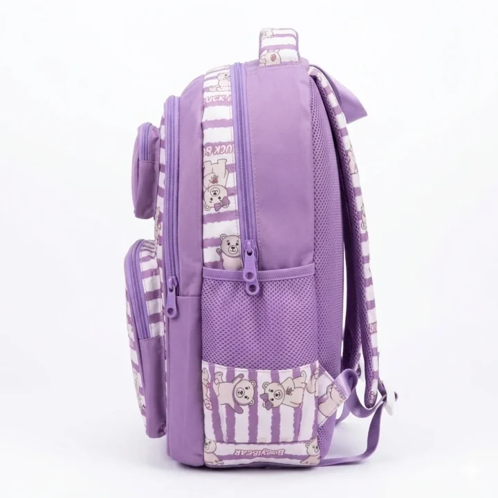 Cute Bear Print Kids School Backpack