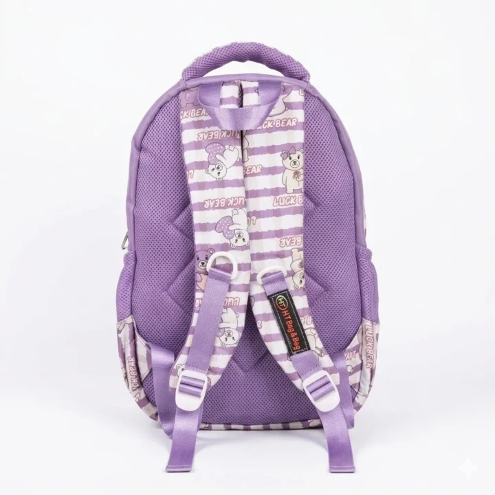 Cute Bear Print Kids School Backpack