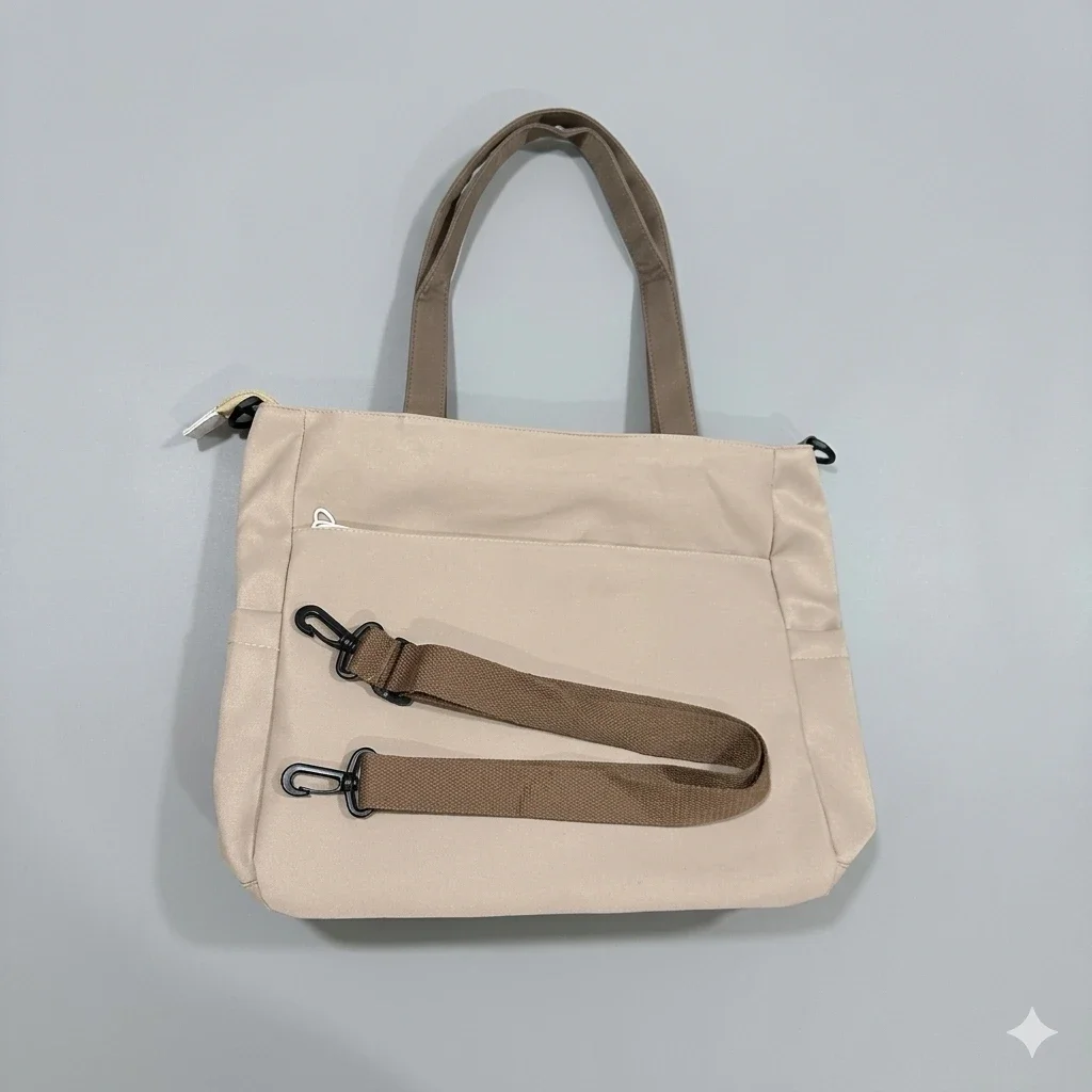 Cute Burger Patch Canvas Shoulder & Tote Bag
