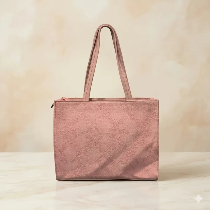 Disney x Loungefly Elegant Pink Tote Bag with Gold Chain & Silk Scarf