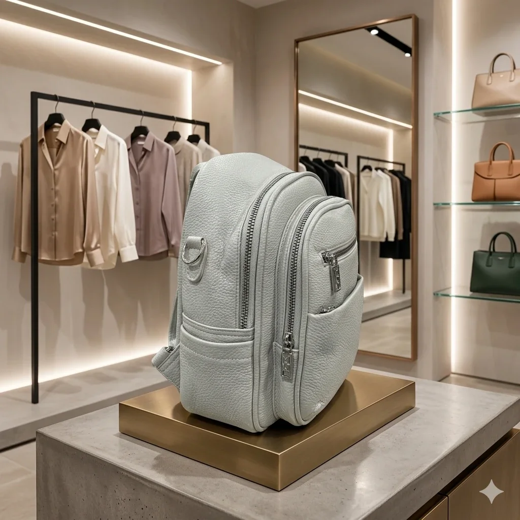 Girl's Premium Leather Multi-Functional Backpack