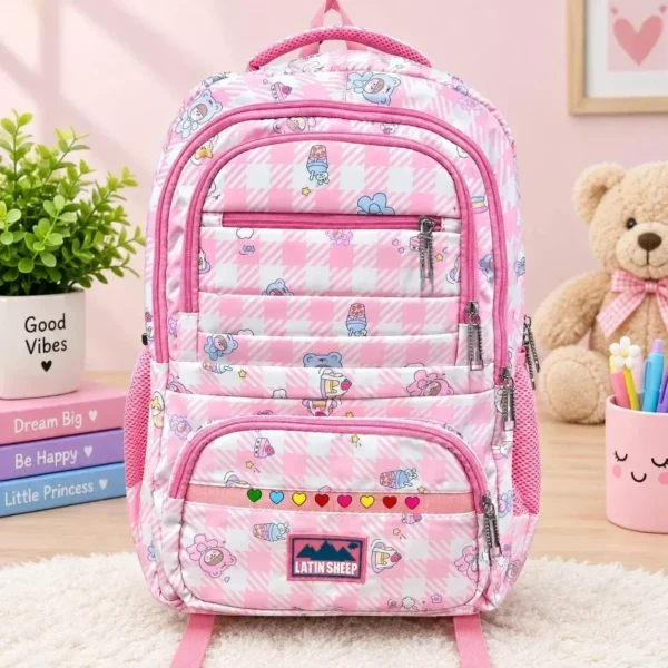 Latin Sheep Pink Pastel Backpack_Little Princess Pinky Backpack