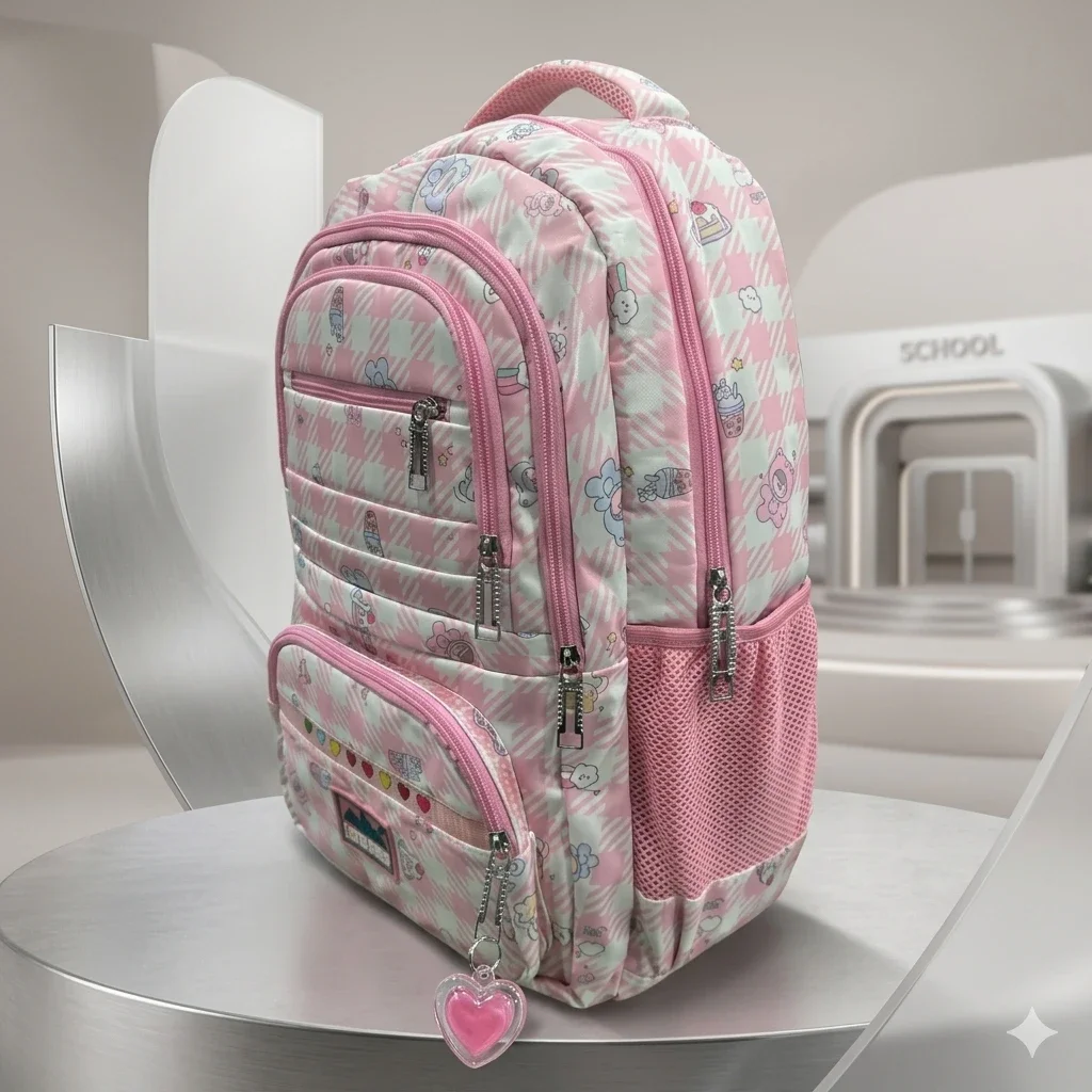 Latin Sheep Pink Pastel Backpack_Little Princess Pinky Backpack