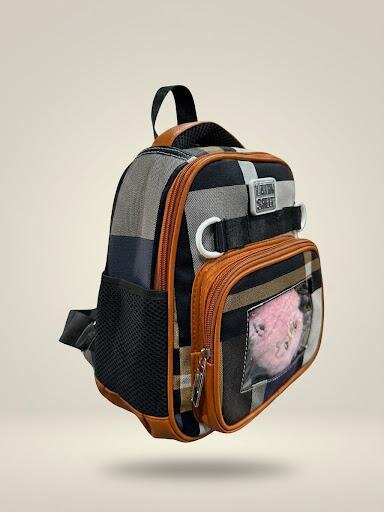 Latin Sheep Premium Plaid Checkered Smart Backpack for Kids & Trendy Outings