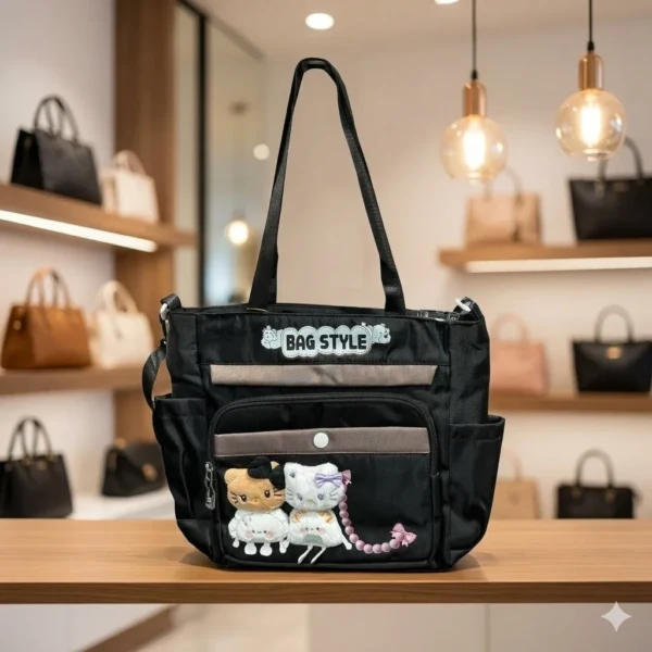 Multi-Pocket Shoulder ToTe Bag For Collage Going Girl