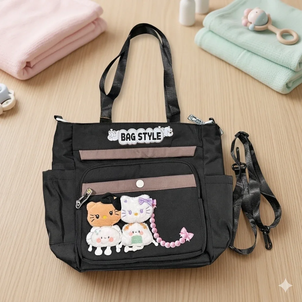 Multi-Pocket Shoulder ToTe Bag For Collage Going Girl