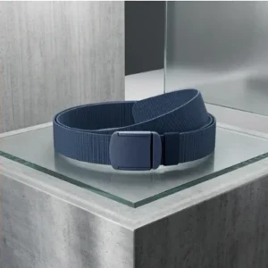 Navy Blue Tactical Nylon Web Belt with Plastic Buckle
