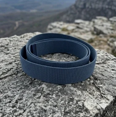 Navy Blue Tactical Nylon Web Belt with Plastic Buckle