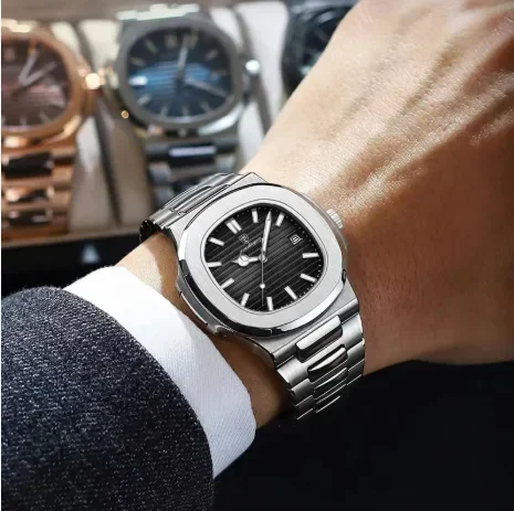 Poedagar Nautilus Edition Black Dial Watch