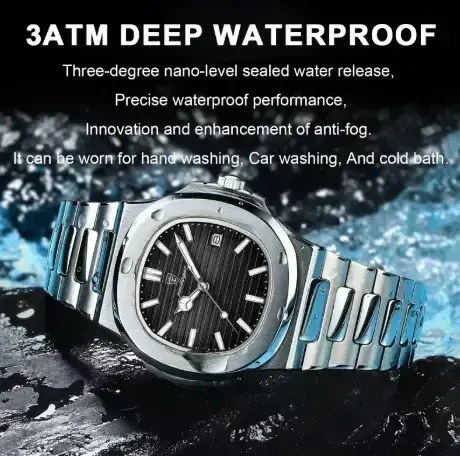 Poedagar Nautilus Edition Black Dial Watch