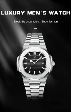 Poedagar Nautilus Edition Black Dial Watch
