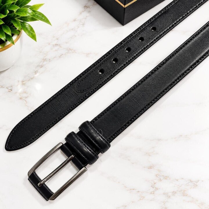 Premium Black Genuine Leather Belt