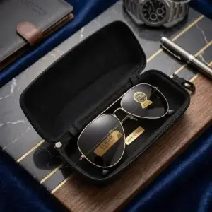 Premium Hard Shell Eyeglass Case with Carabiner Hook