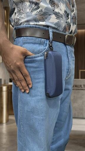 Premium Hard Shell Eyeglass Case with Carabiner Hook
