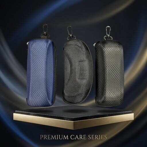 Premium Hard Shell Eyeglass Case with Carabiner Hook
