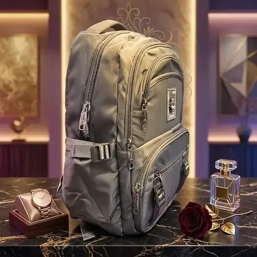 Premium Waterproof Grey Backpack