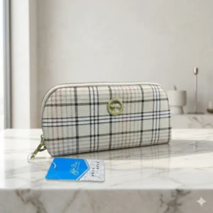 Purse Bag Classic Plaid Pattern Multi-Purpose Zipper Wallet & Pouch