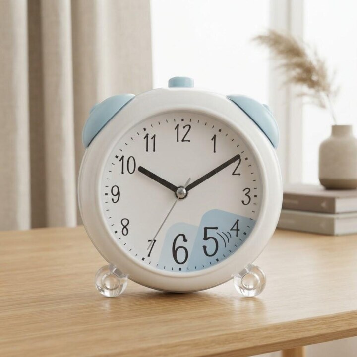 Nordic Style Pastel Blue Alarm Clock