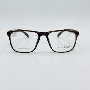 Titan Eye+ Premium Matte Tortoise Shell Square Eyeglasses Frame