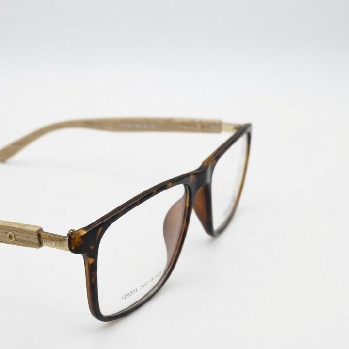 Titan Eye+ Premium Matte Tortoise Shell Square Eyeglasses Frame