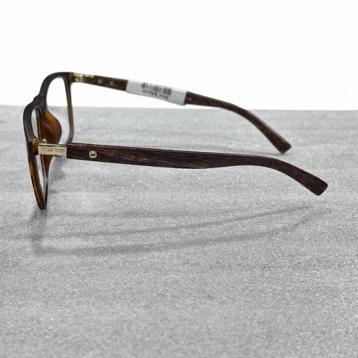Titan Eye+ Premium Matte Tortoise Shell Square Eyeglasses Frame