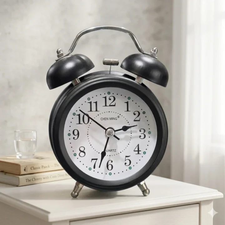 Vintage Style Twin Bell Alarm Clock